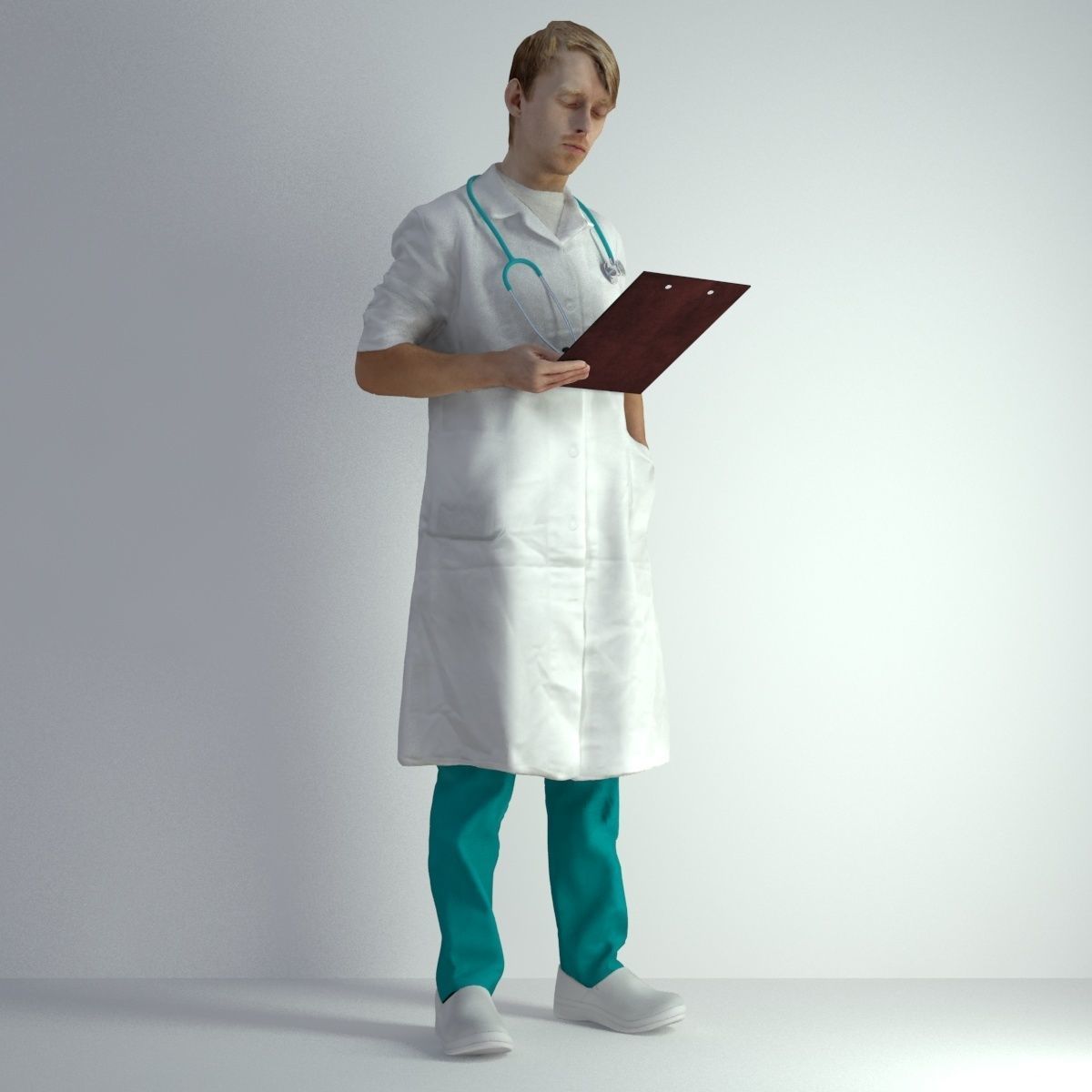 3D Scan Man Doctor 022 3D model_13