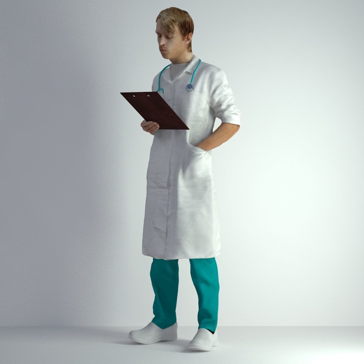 3D Scan Man Doctor 022 3D model_42