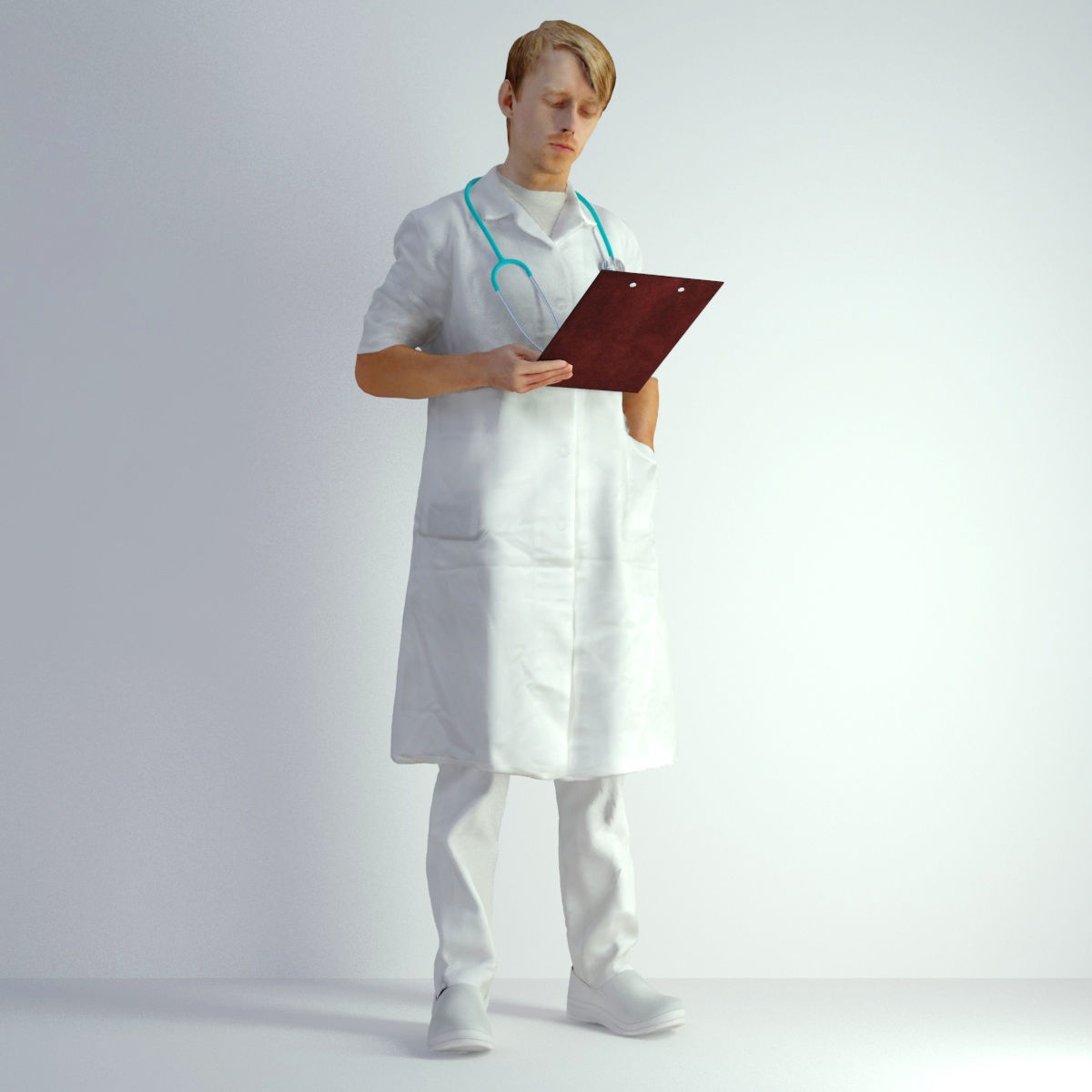 3D Scan Man Doctor 022 3D model_4
