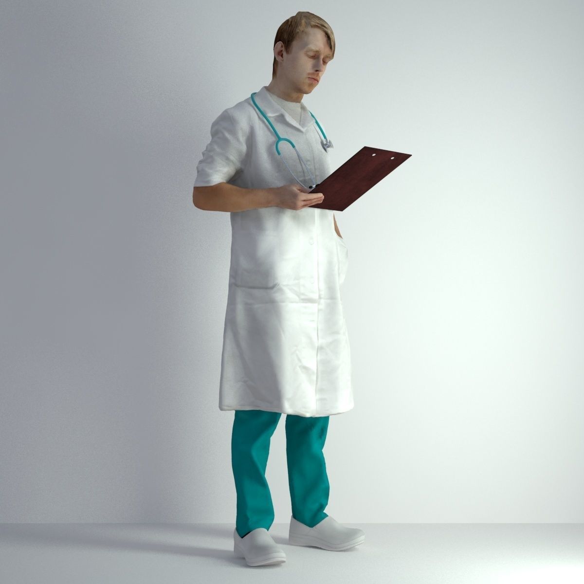 3D Scan Man Doctor 022 3D model_14
