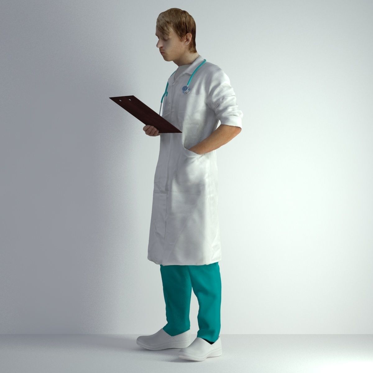 3D Scan Man Doctor 022 3D model_40