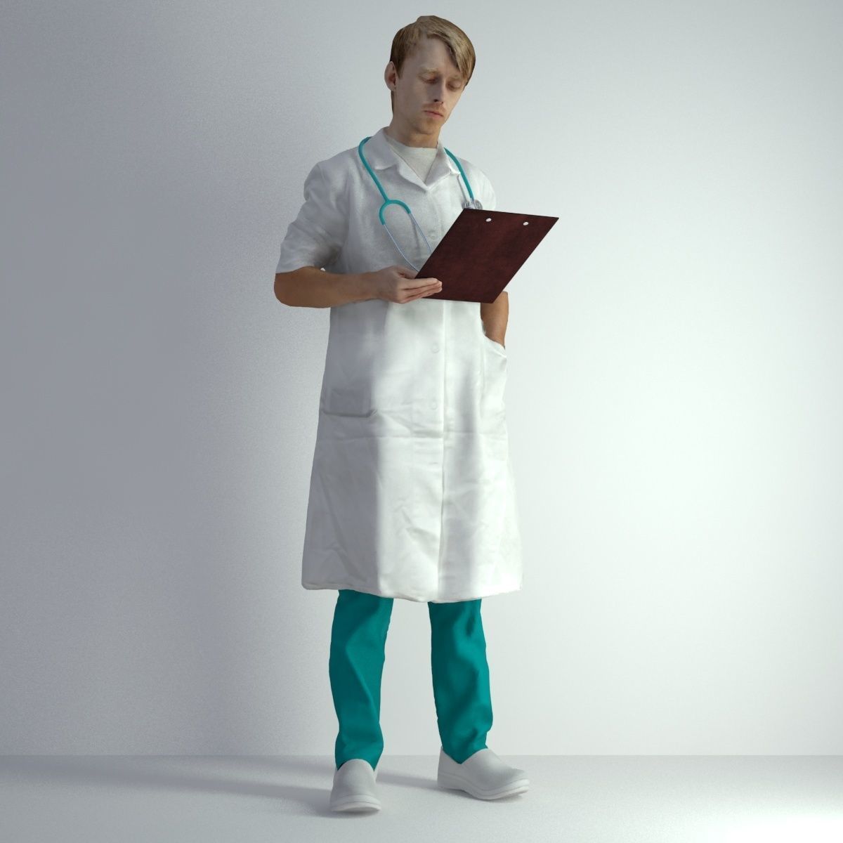 3D Scan Man Doctor 022 3D model_12