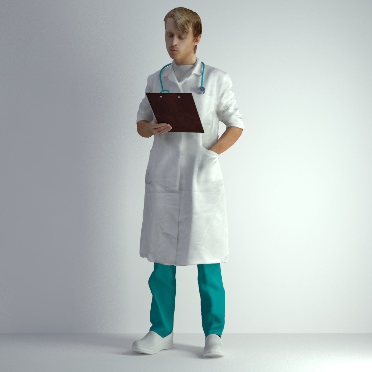 3D Scan Man Doctor 022 3D model_44