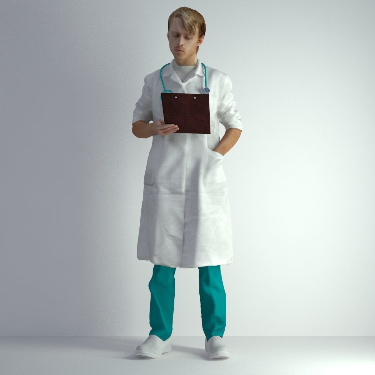 3D Scan Man Doctor 022 3D model_45