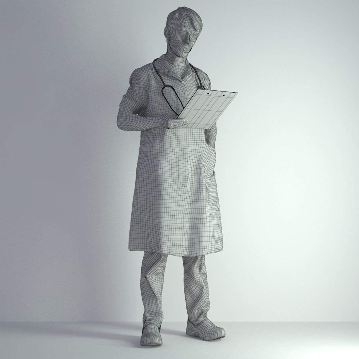 3D Scan Man Doctor 022 3D model_1