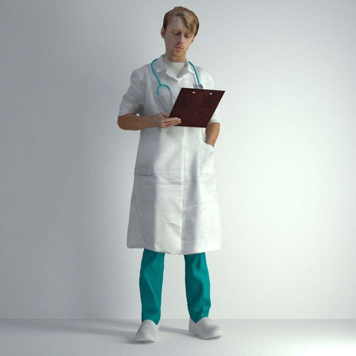3D Scan Man Doctor 022 3D model_47