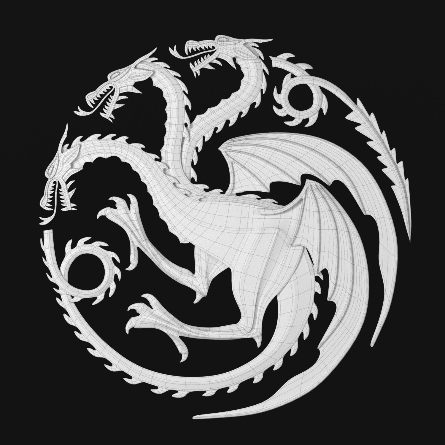 Game of Thrones - House Targaryen 3D model_2