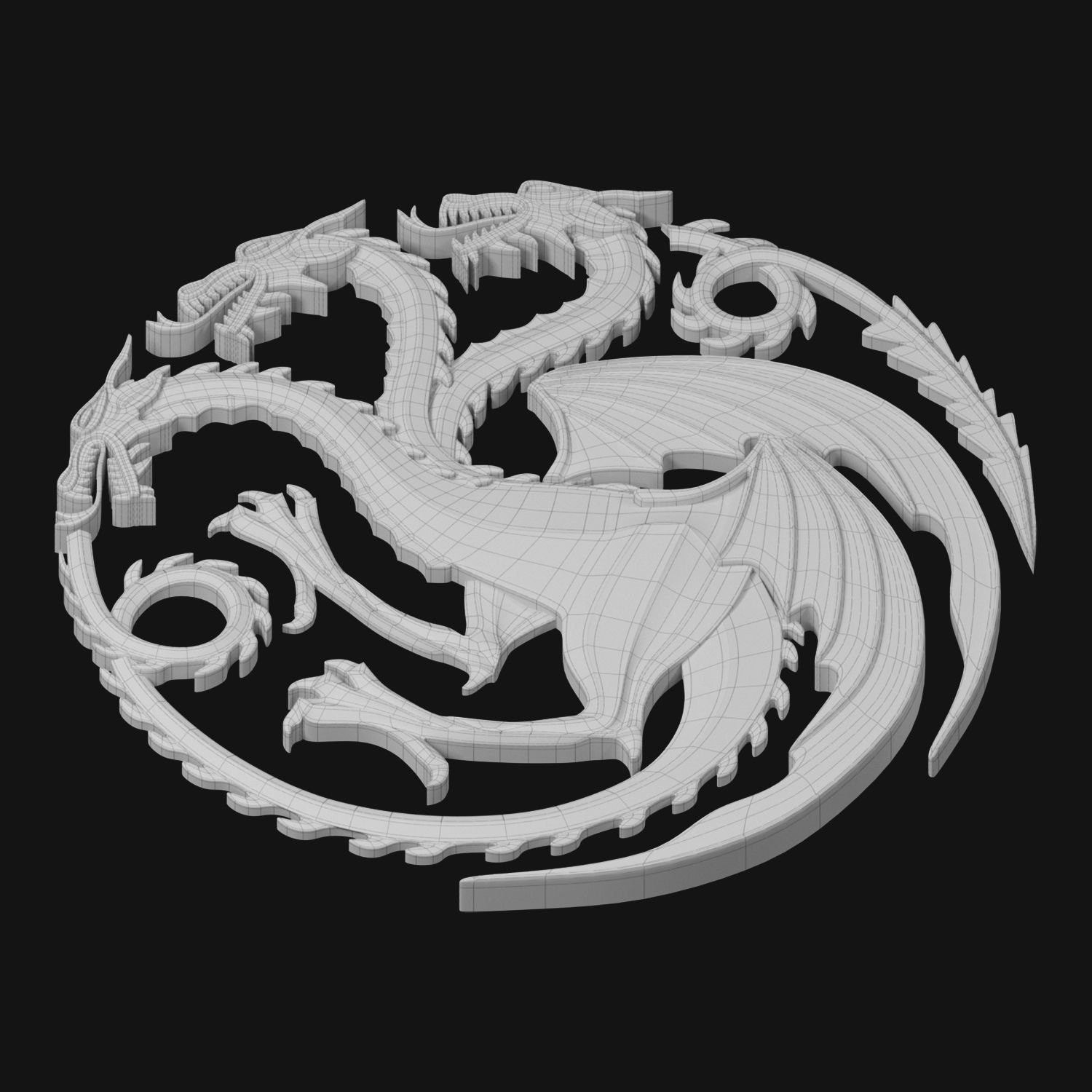 Game of Thrones - House Targaryen 3D model_8