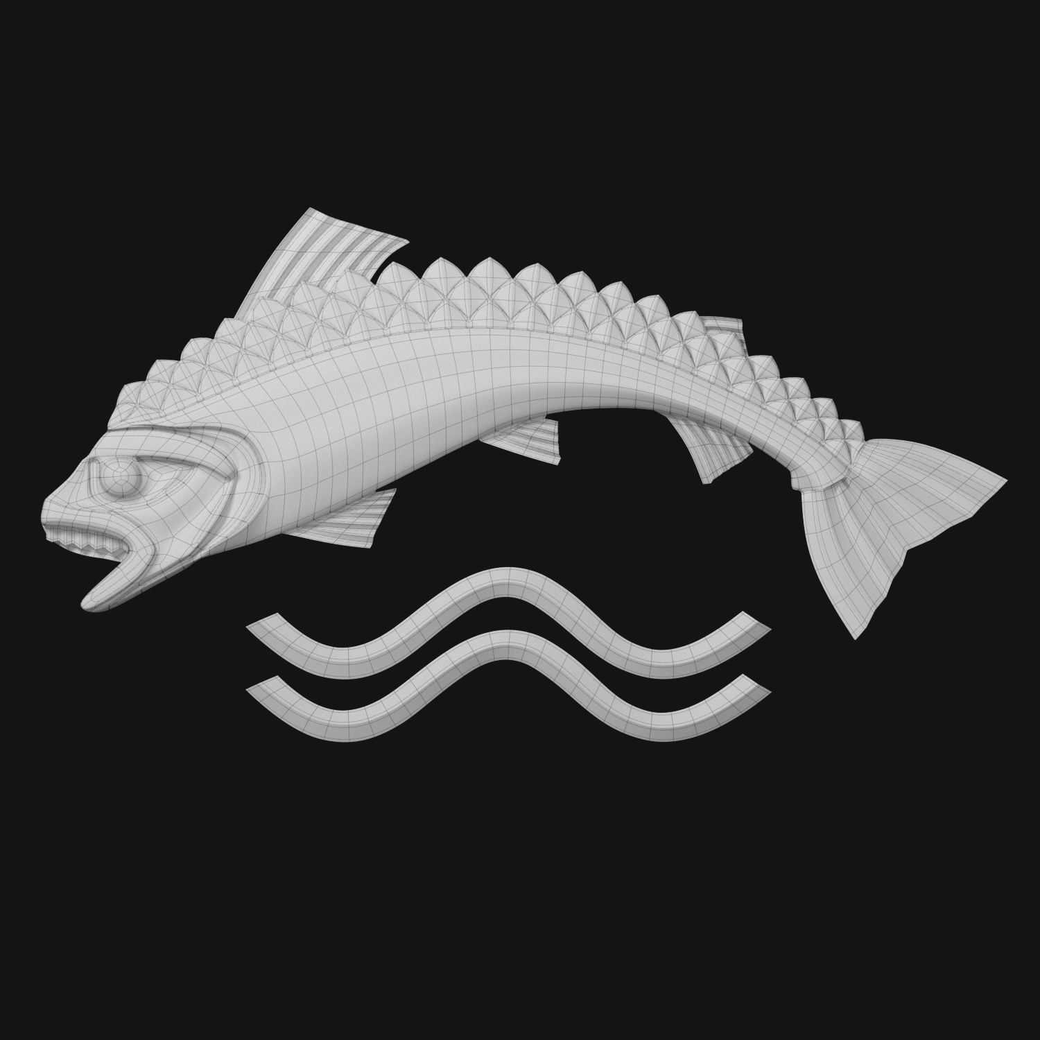 Game of Thrones - House Tully 3D model_2