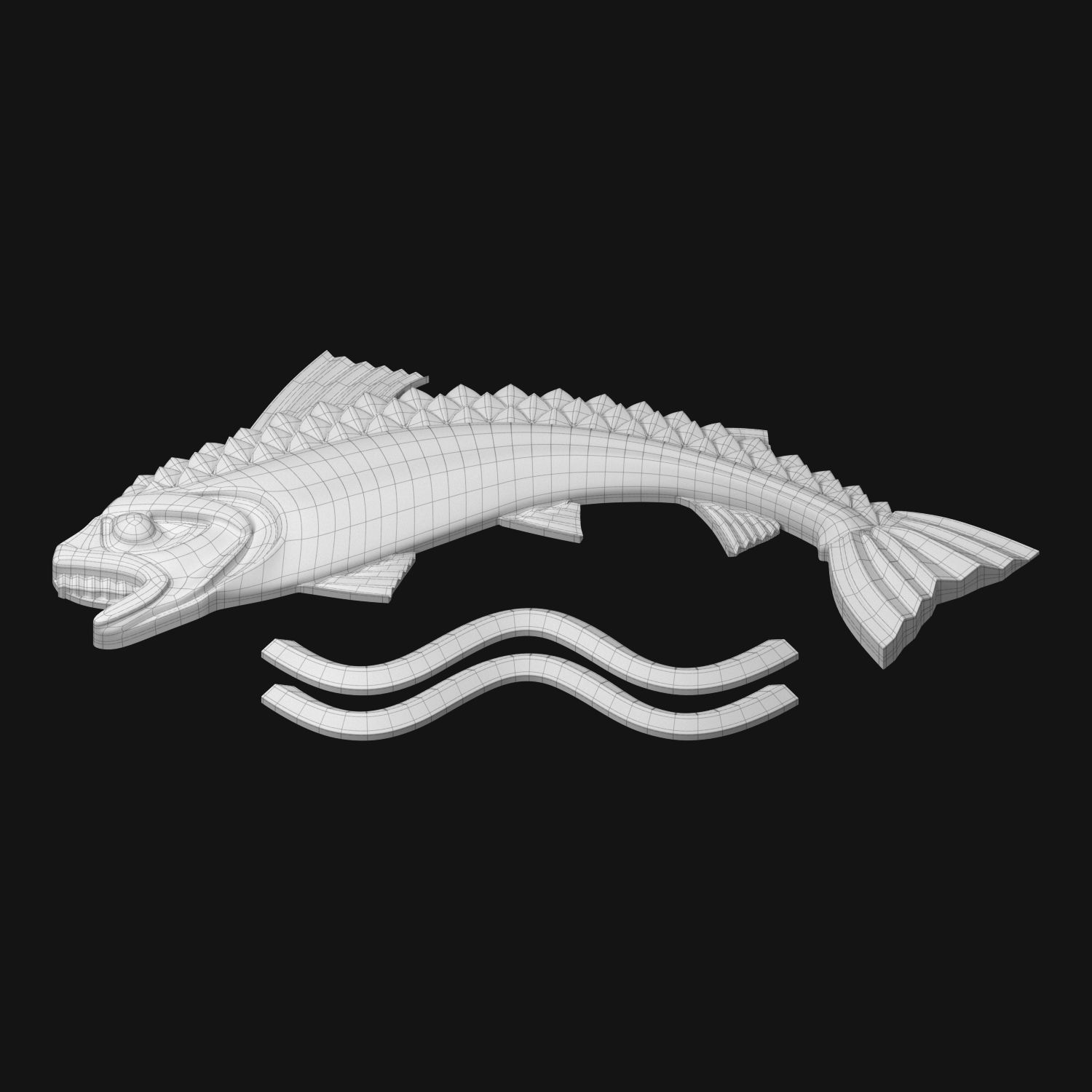 Game of Thrones - House Tully 3D model_8