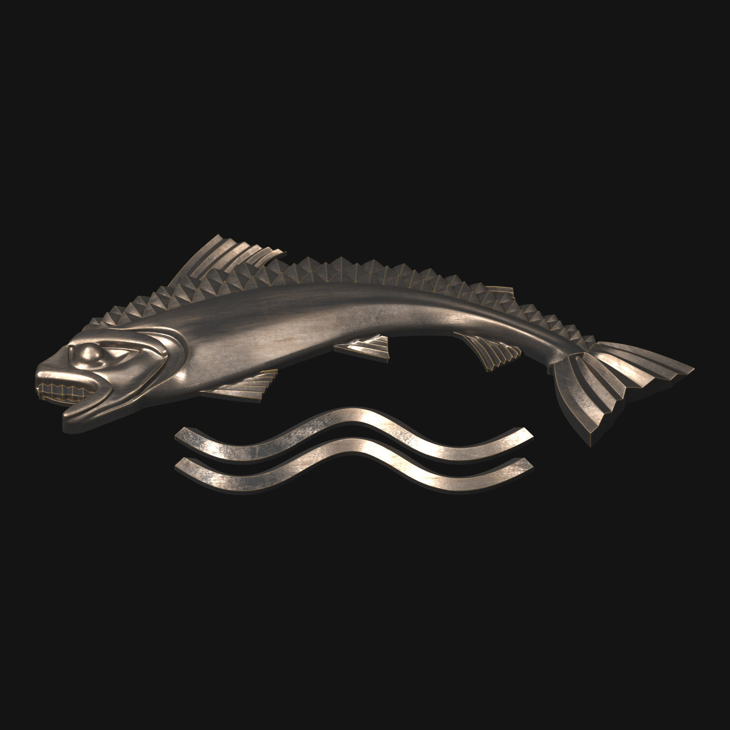 Game of Thrones - House Tully 3D model_7