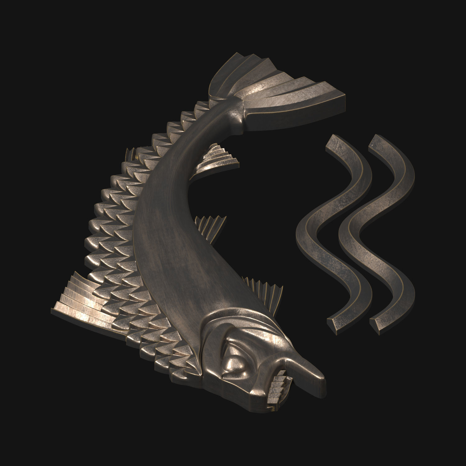 Game of Thrones - House Tully 3D model_4