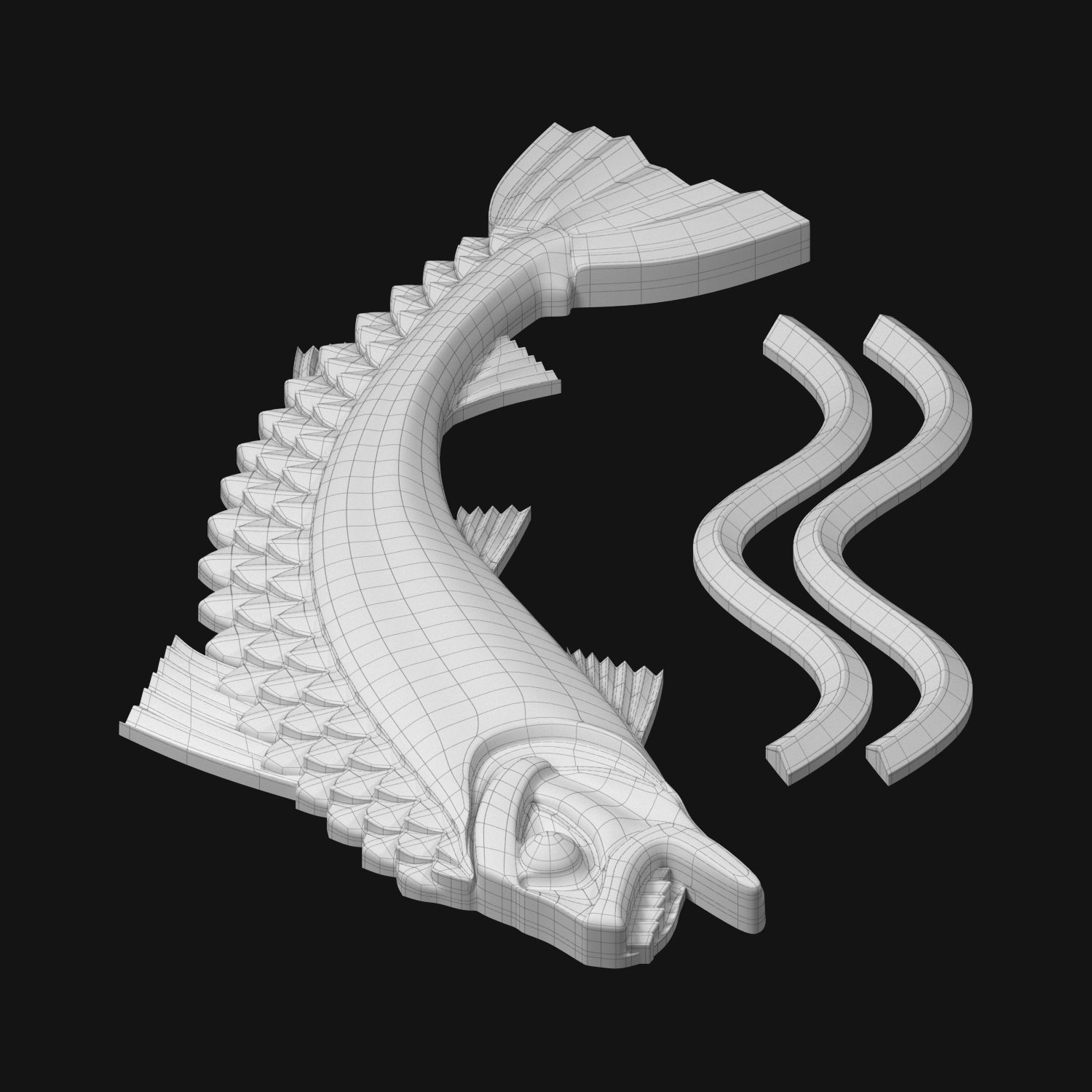 Game of Thrones - House Tully 3D model_5