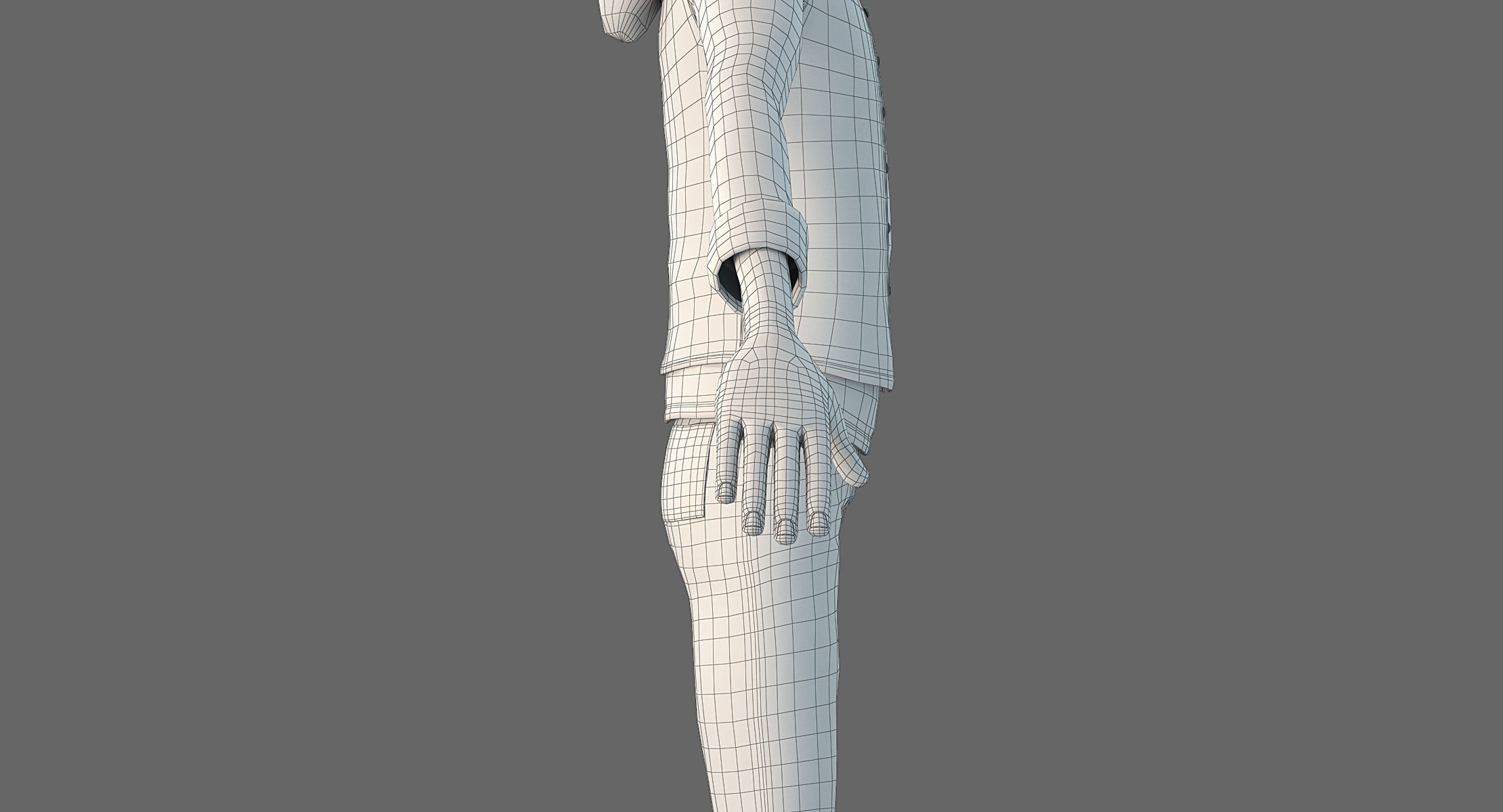 Cartoon Boy Rigged 3D model_24