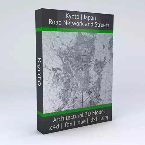 Kyoto Road Network and Streets