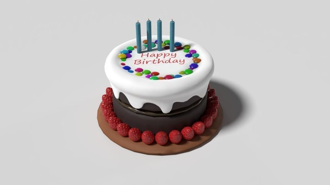 Birthday Cake 3D model