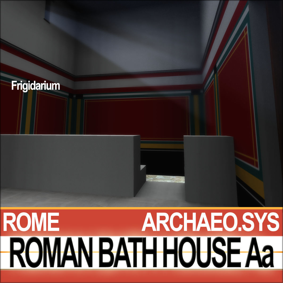 Roman Bath House Aa 3D model_9