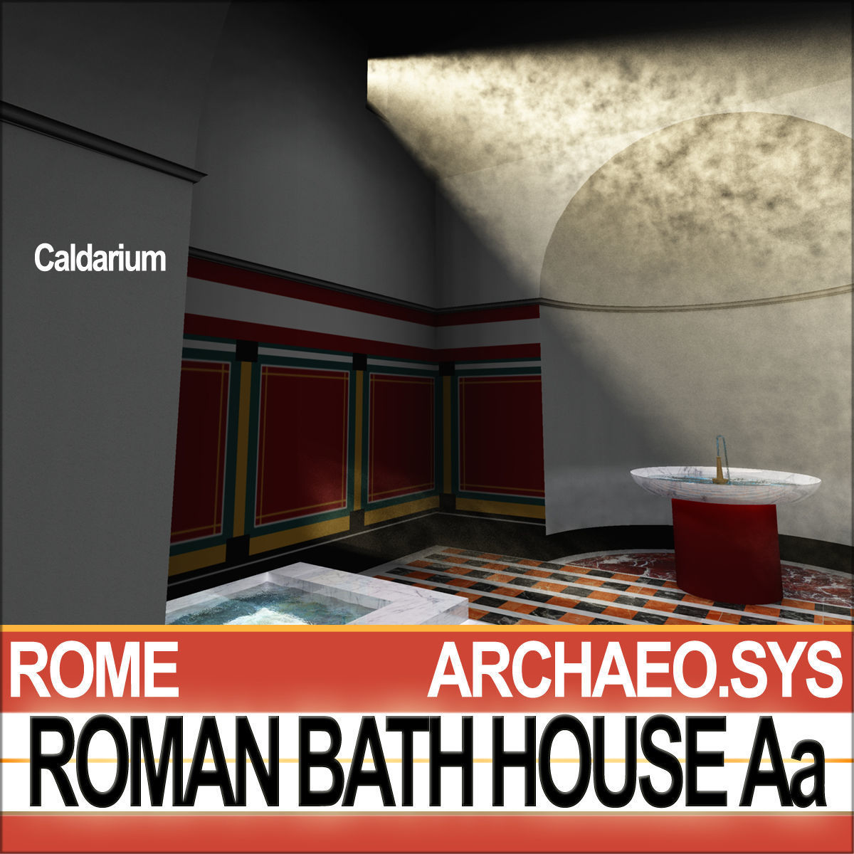 Roman Bath House Aa 3D model_1