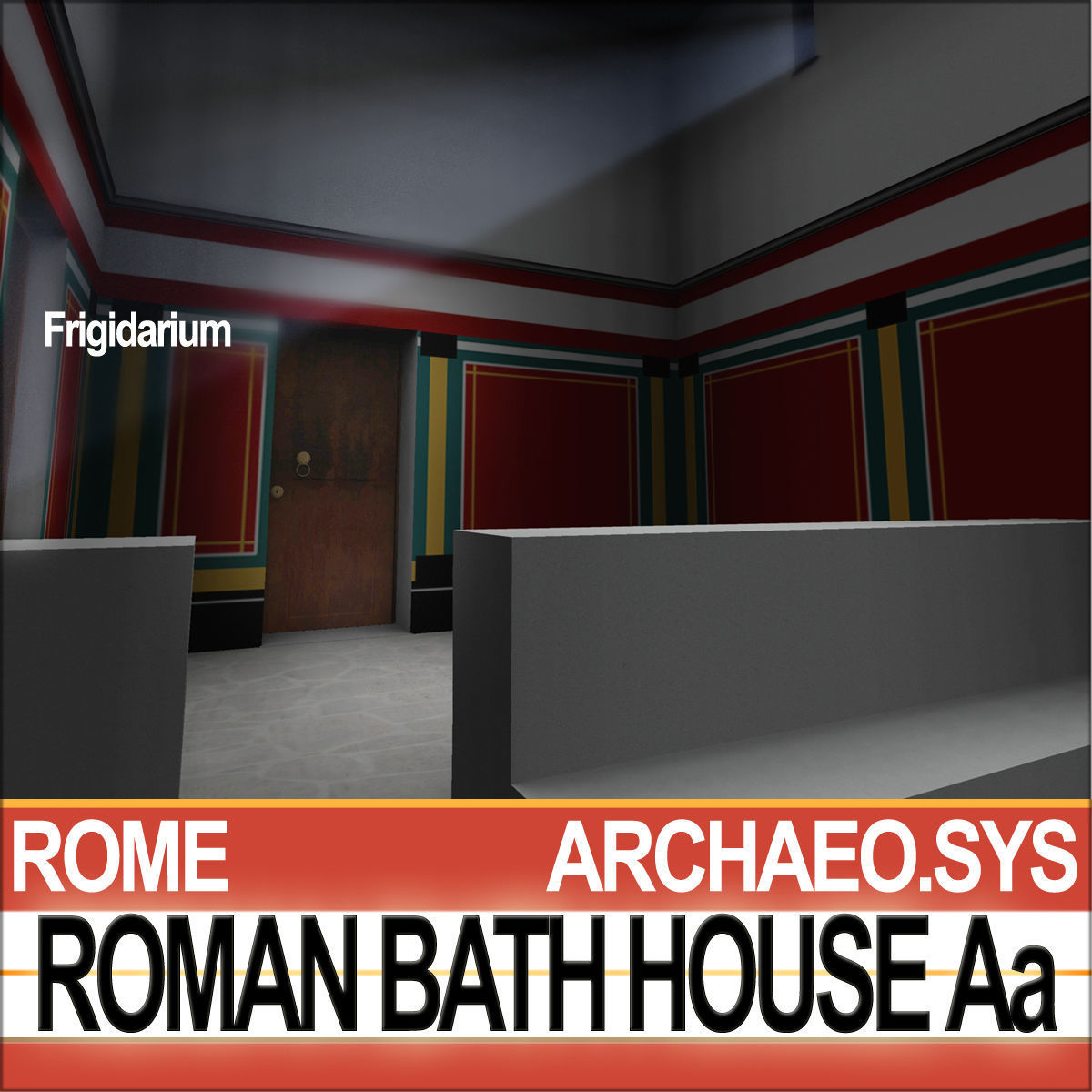 Roman Bath House Aa 3D model_10