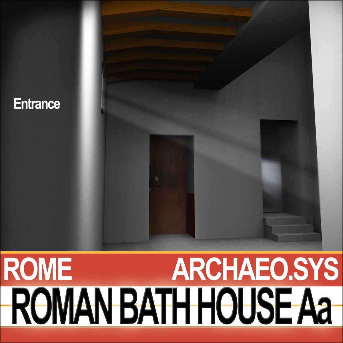 Roman Bath House Aa 3D model_13