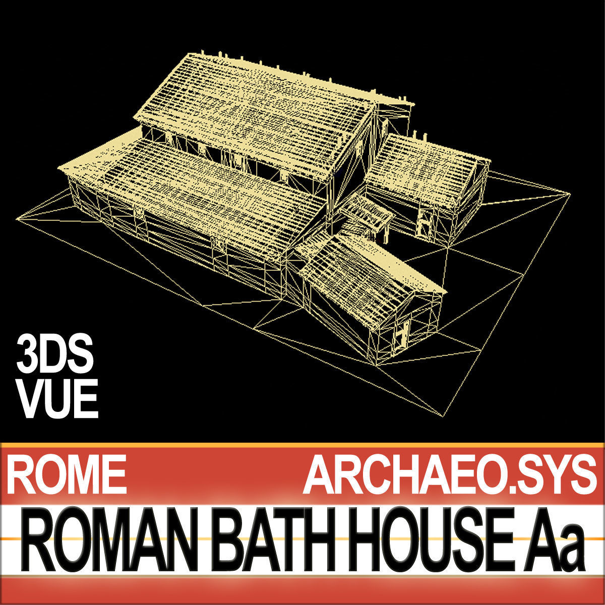 Roman Bath House Aa 3D model_19