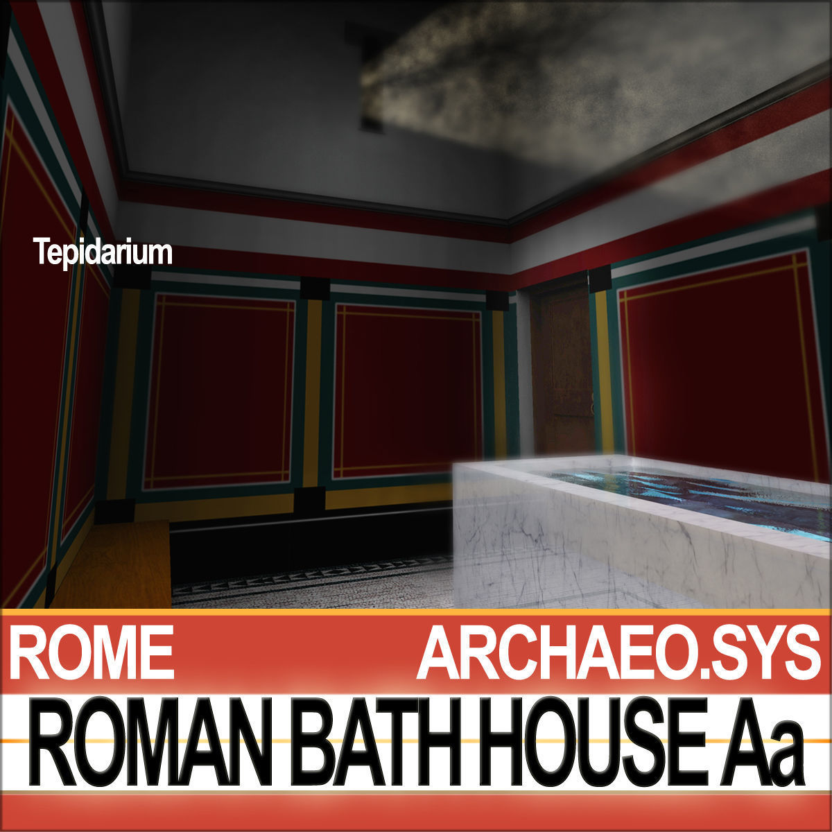 Roman Bath House Aa 3D model_8