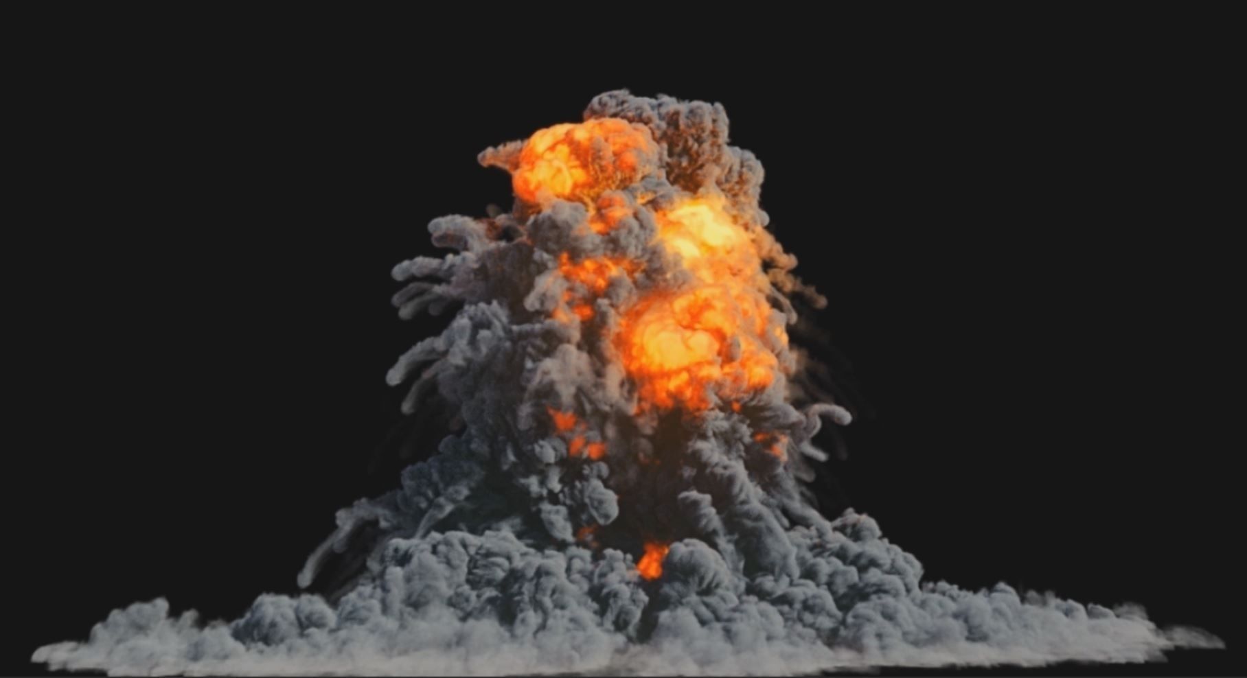 Houdini Explosion Asset Sand Advection Explosion lifetime lisc Low-poly 3D model_2