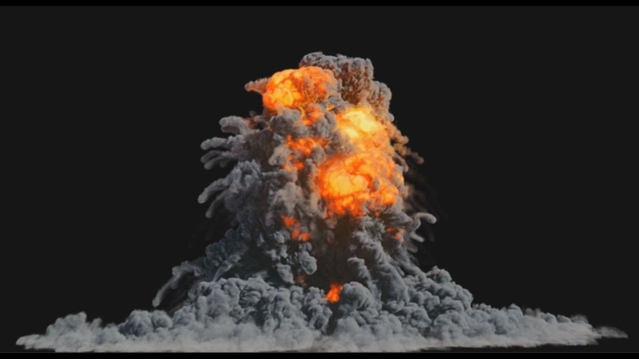 Houdini Explosion Asset Sand Advection Explosion lifetime lisc Low-poly 3D model_3