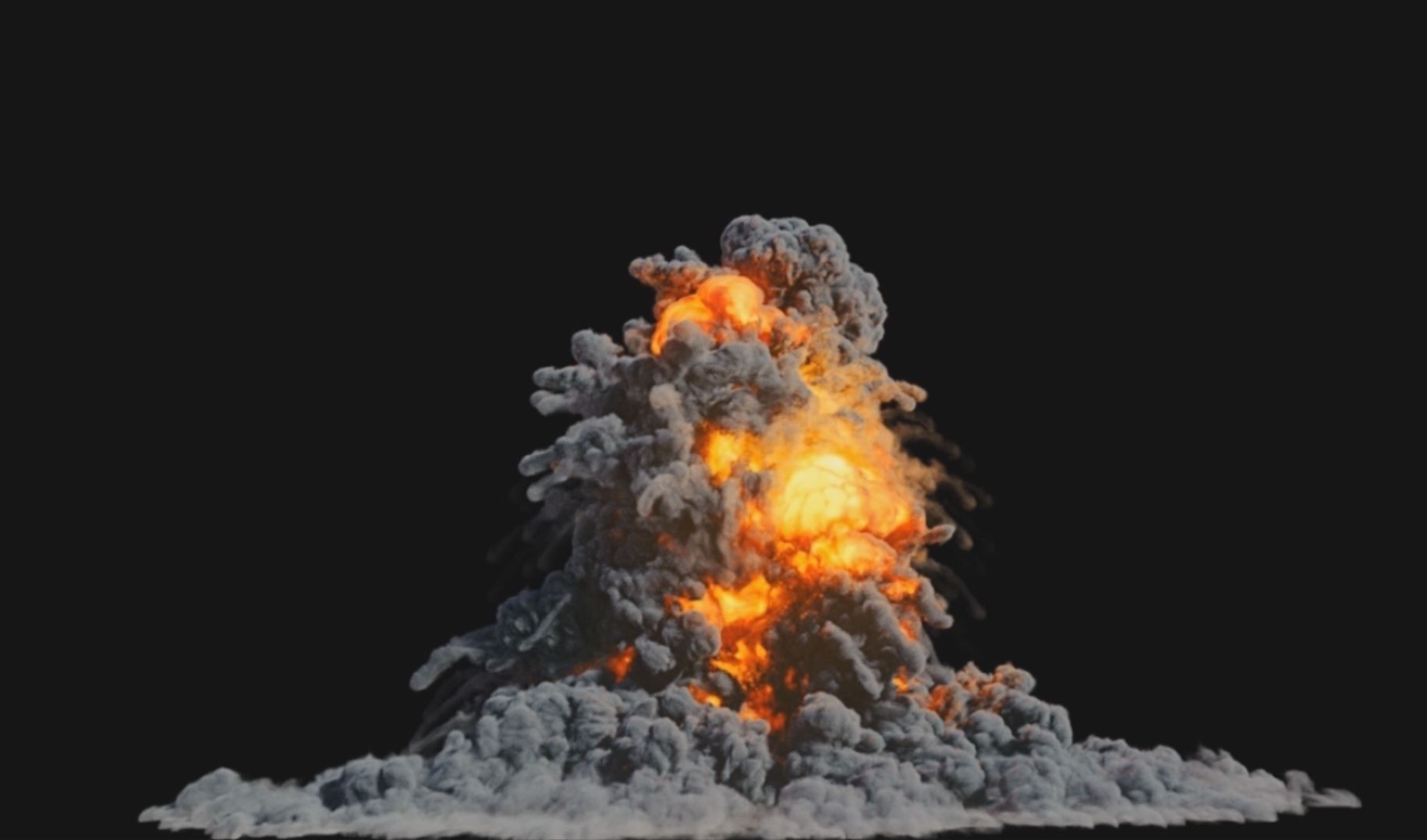 Houdini Explosion Asset Sand Advection Explosion lifetime lisc Low-poly 3D model_4