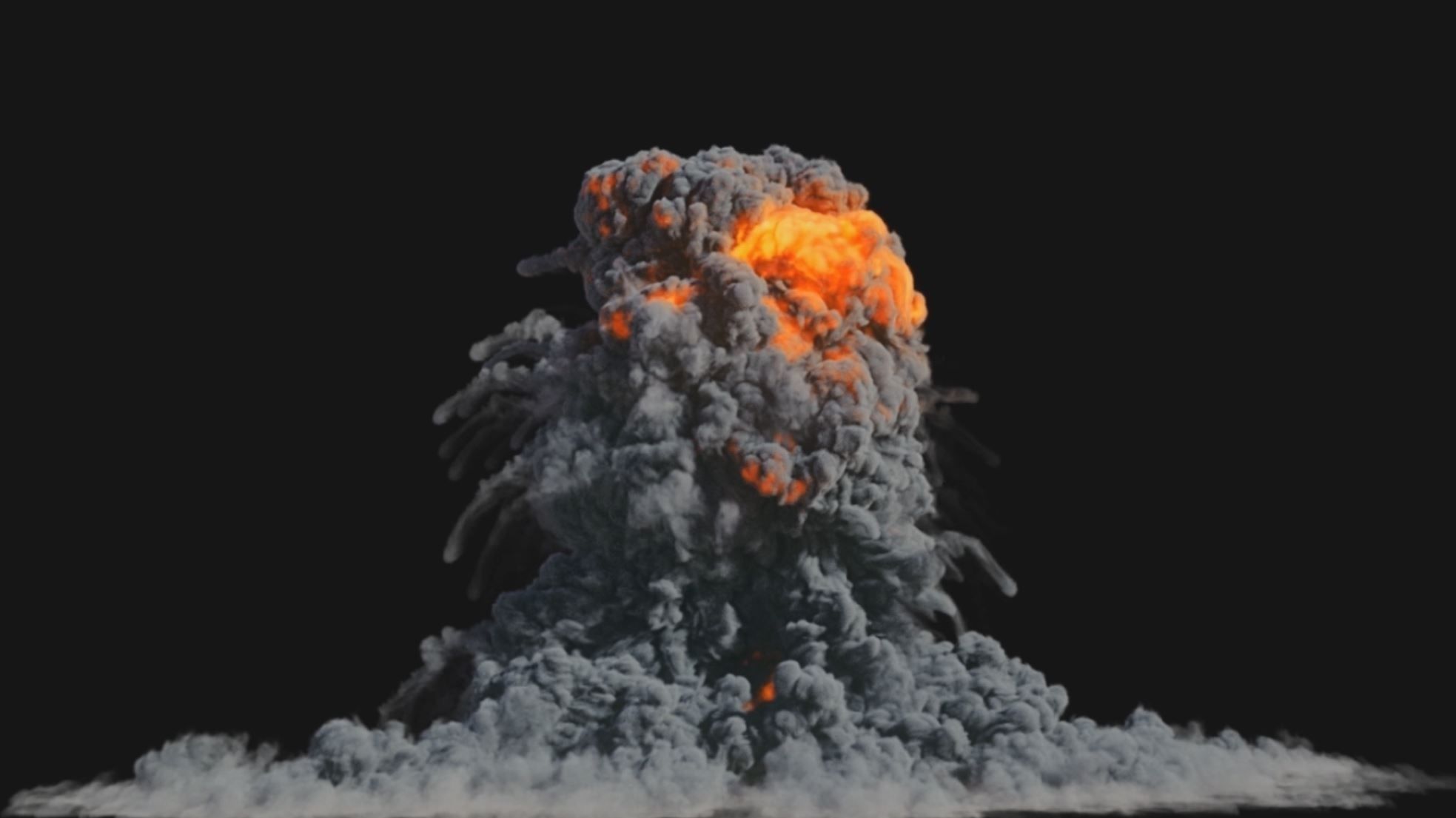 Houdini Explosion Asset Sand Advection Explosion lifetime lisc Low-poly 3D model_5