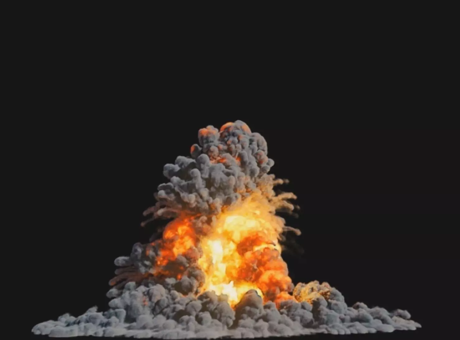 Houdini Explosion Asset Sand Advection Explosion lifetime lisc Low-poly 3D model_0