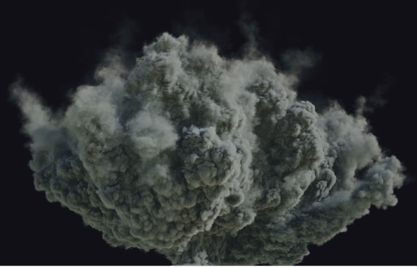 Houdini Pyrofx Megapack Element File Heavy Airstrike Asset  Low-poly 3D model_8