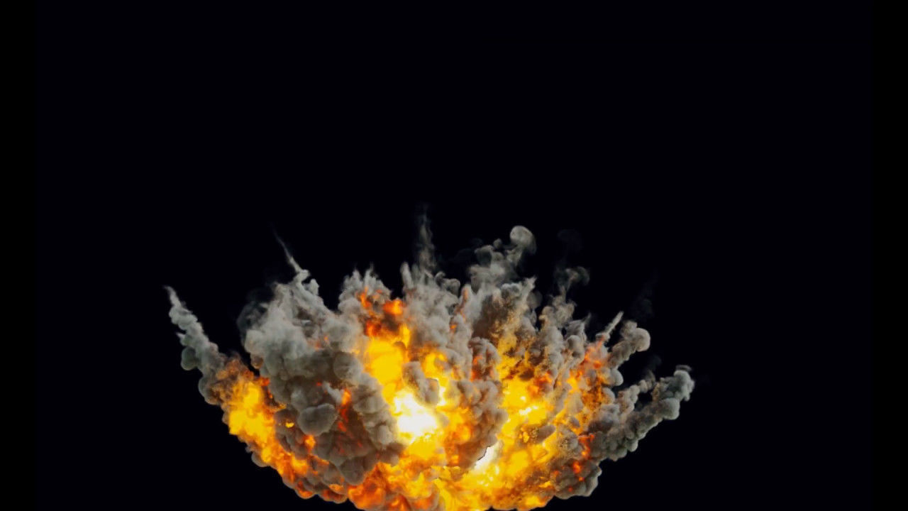 Houdini Pyrofx Megapack Element File Heavy Airstrike Asset  Low-poly 3D model_6