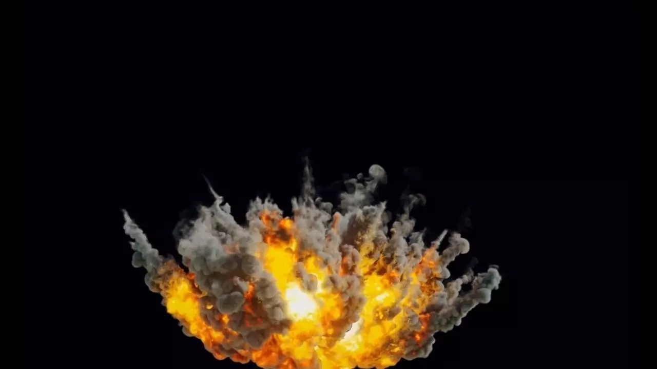 Houdini Pyrofx Megapack Element File Heavy Airstrike Asset  Low-poly 3D model_0