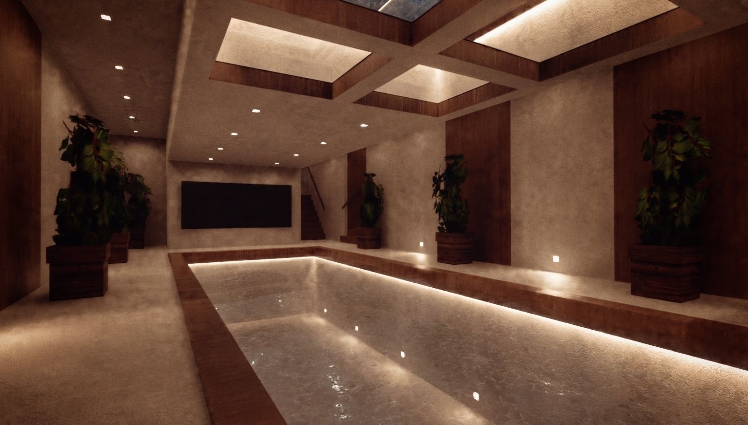 Modern Mansion Complete Modular Asset Kit Low-poly 3D model_22