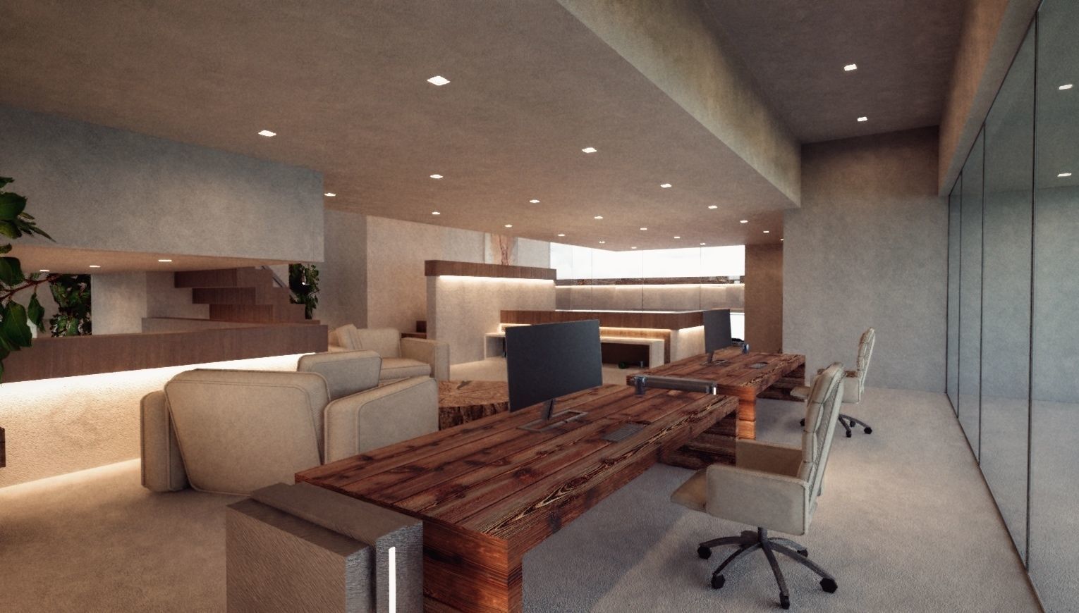 Modern Mansion Complete Modular Asset Kit Low-poly 3D model_20