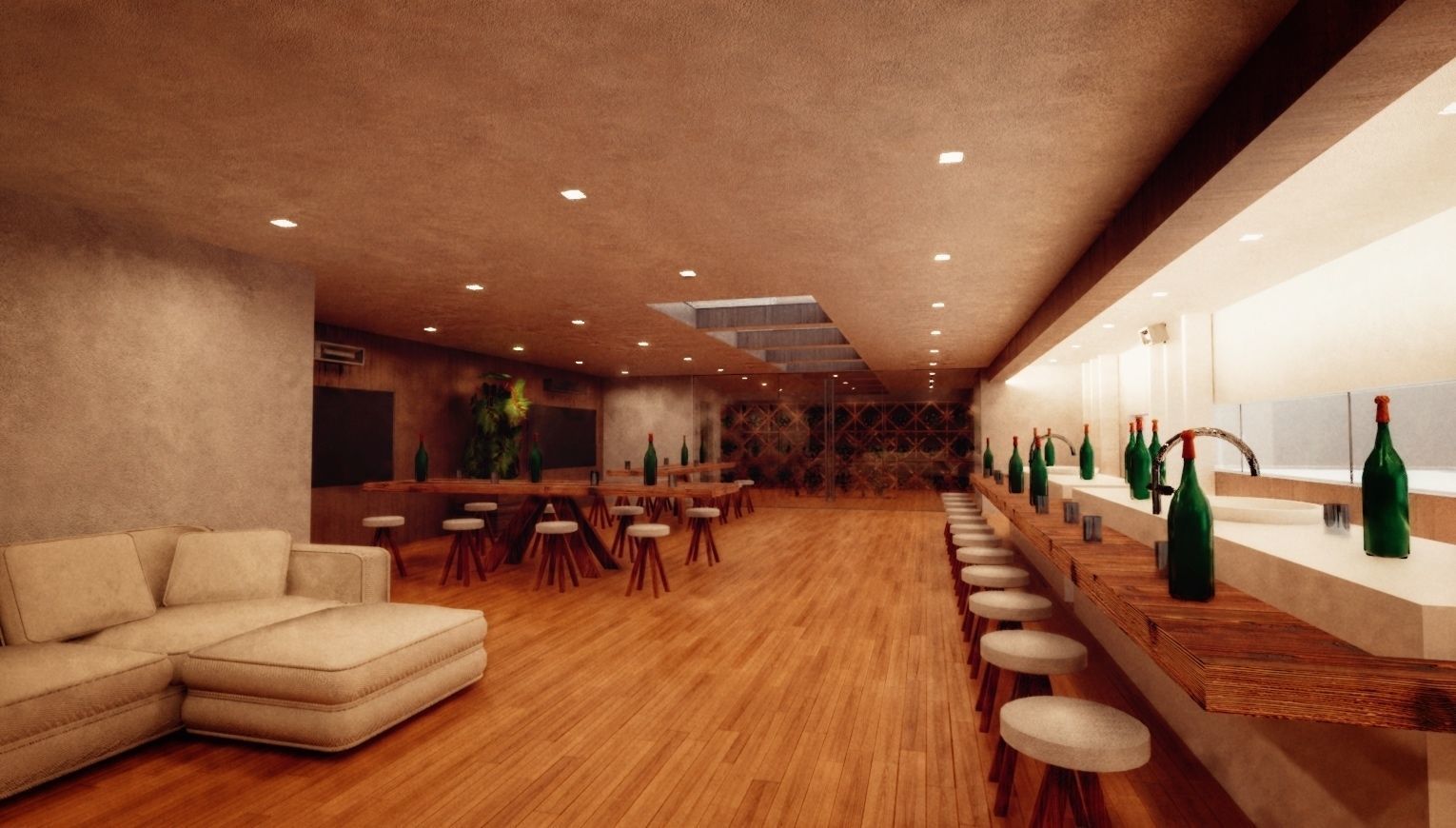 Modern Mansion Complete Modular Asset Kit Low-poly 3D model_23