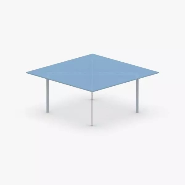 0003 - Glass Table Low-poly 3D model_0