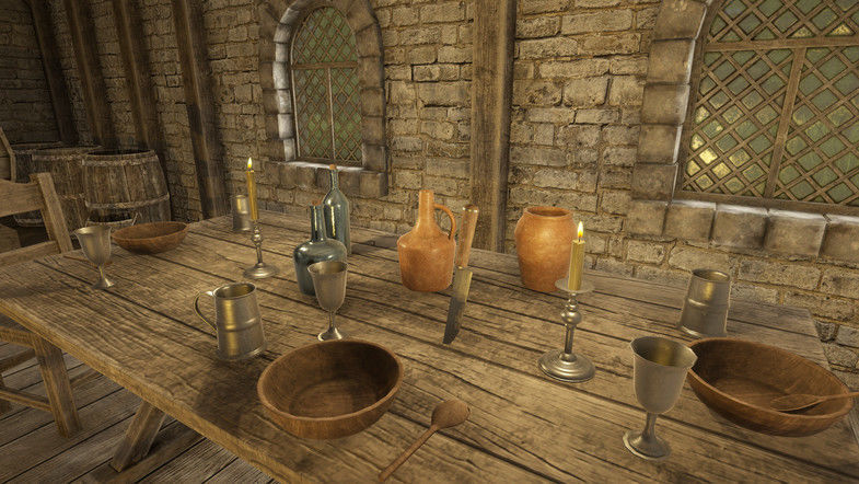 HQ Modular Fantasy House Low-poly 3D model_4