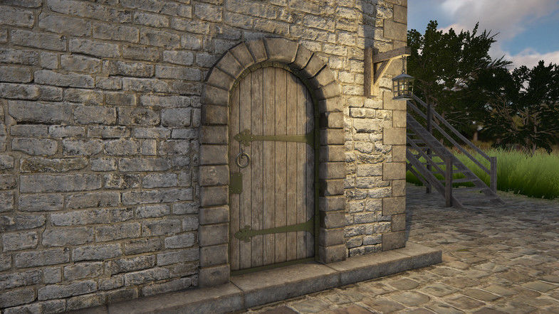 HQ Modular Fantasy House Low-poly 3D model_2