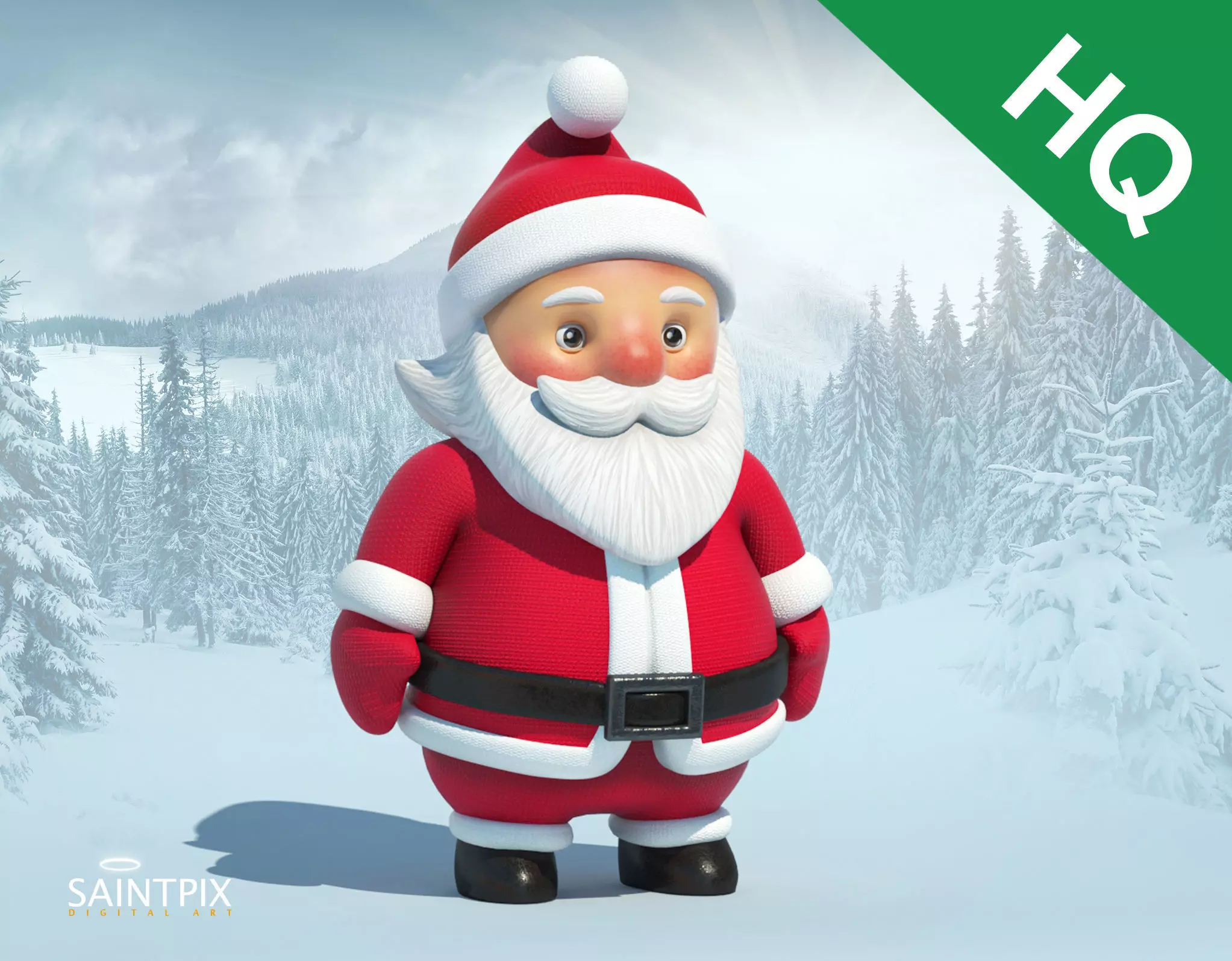 Santa Claus 3D model_0