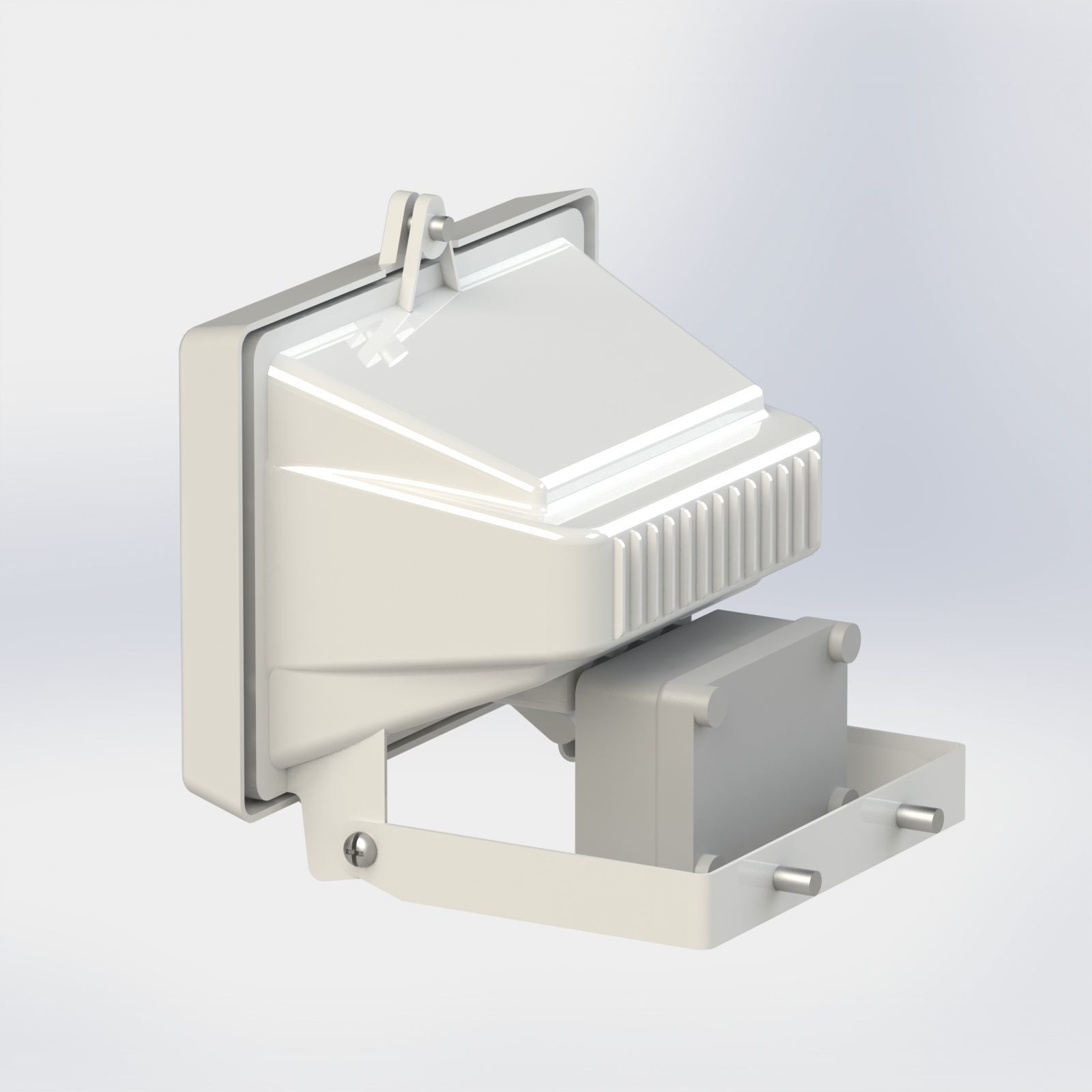 Flood Light and Movement Sensor 3D model_4