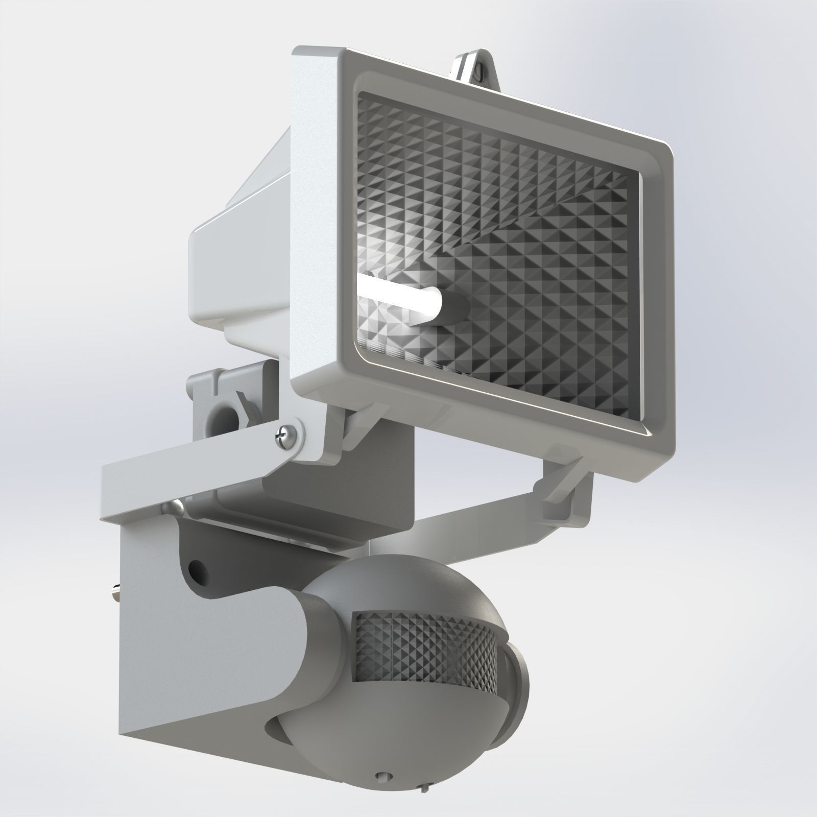 Flood Light and Movement Sensor 3D model_8
