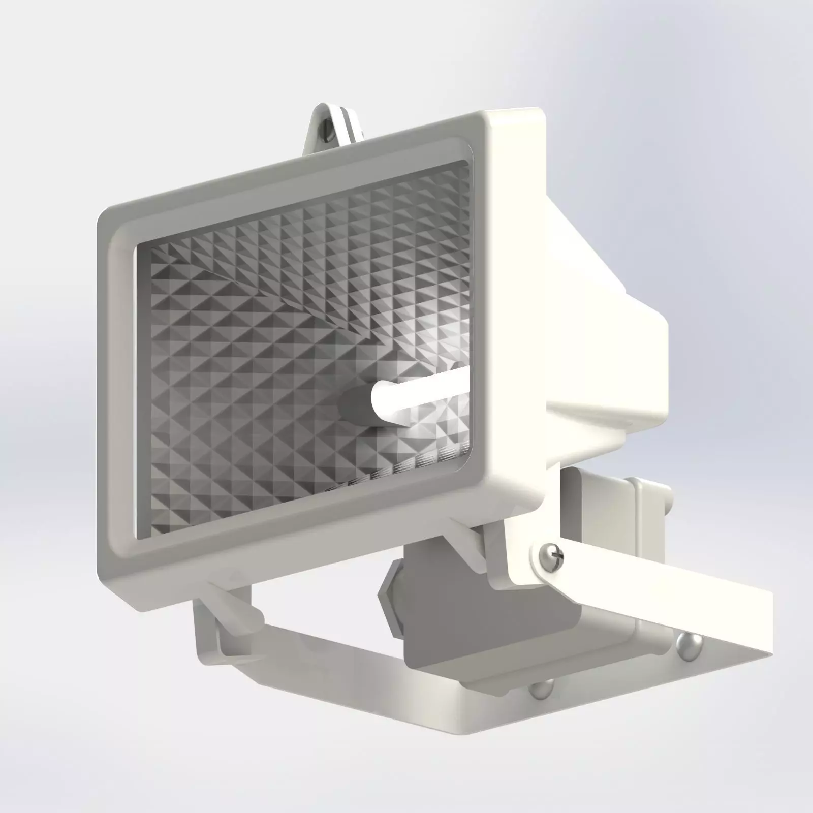 Flood Light and Movement Sensor 3D model_0