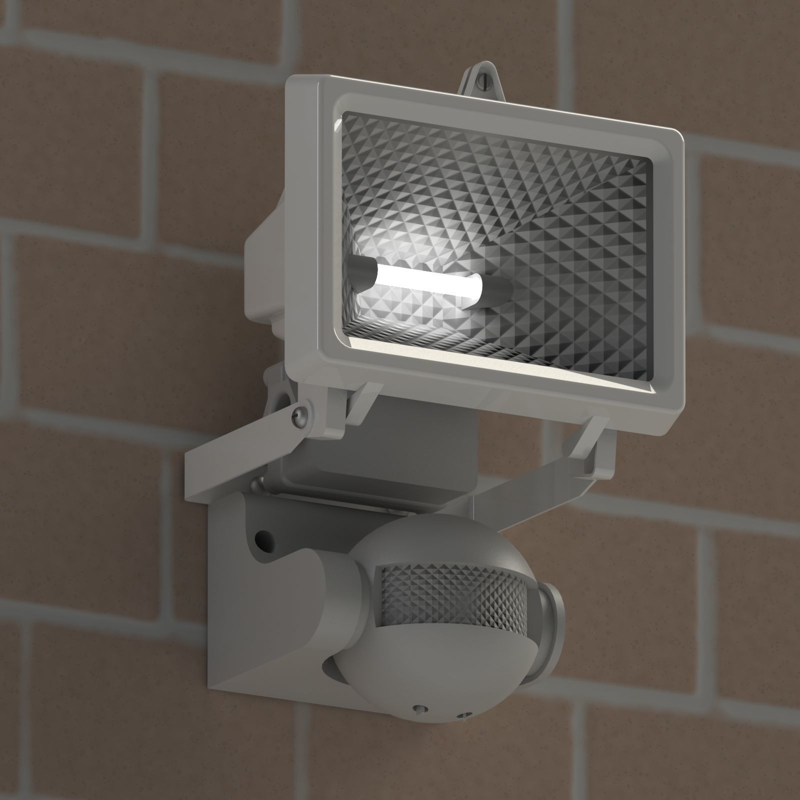 Flood Light and Movement Sensor 3D model_26
