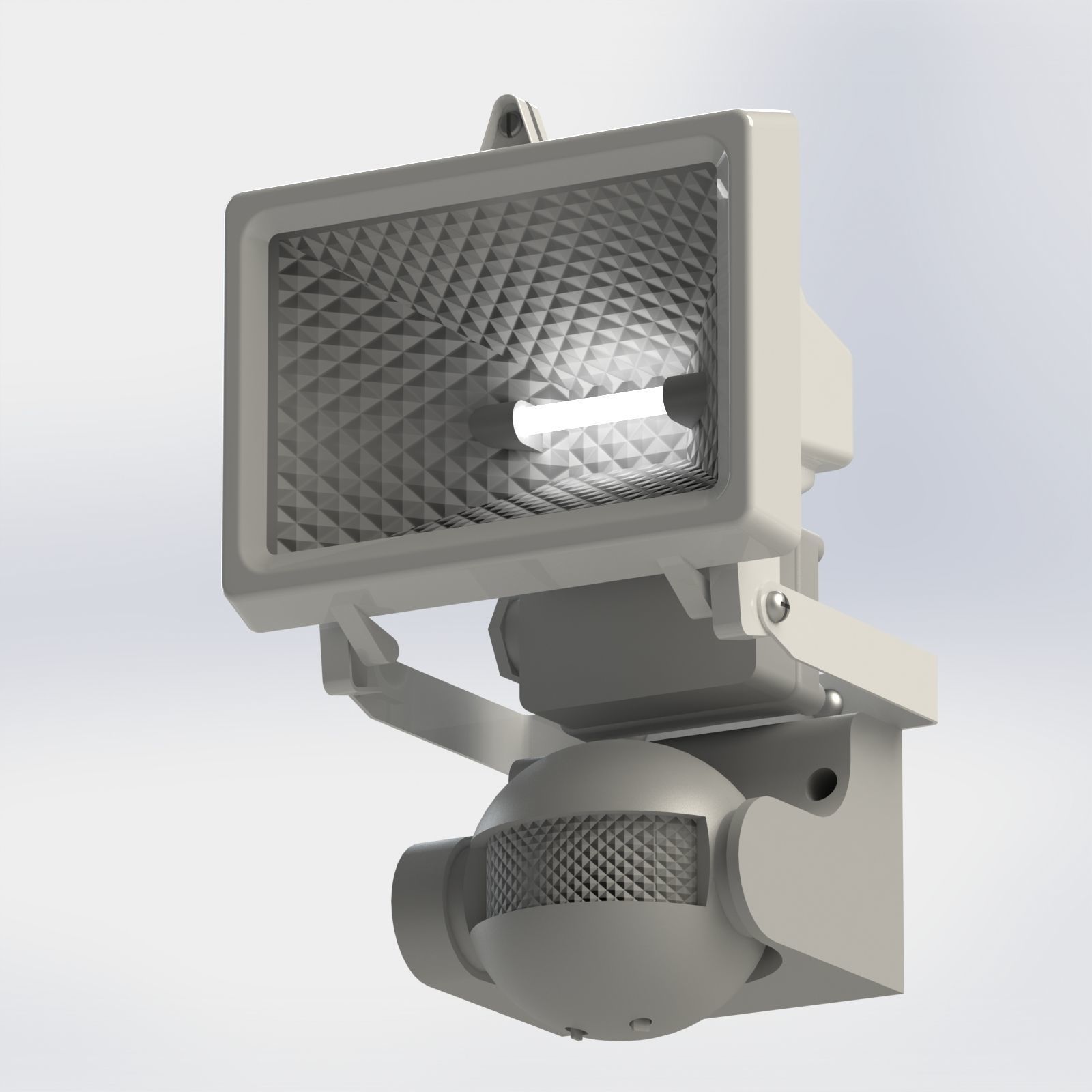 Flood Light and Movement Sensor 3D model_17