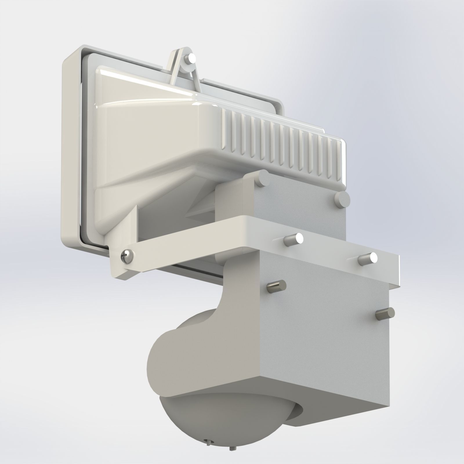 Flood Light and Movement Sensor 3D model_23