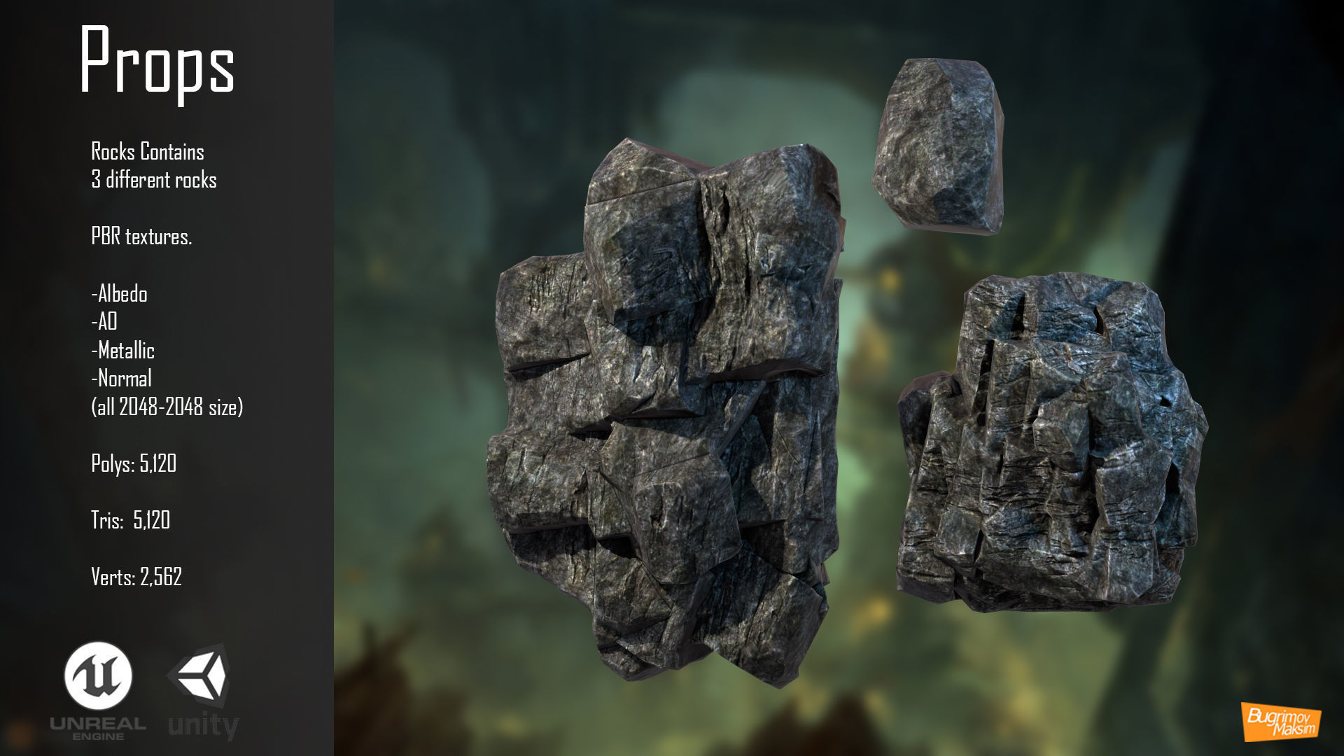 Orc Props pack Low-poly 3D model_4