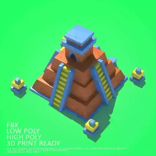 Mayan Pyramid Cartoon