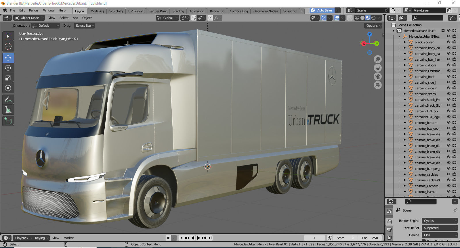 Mercedes Urban eTruck 3D model_26